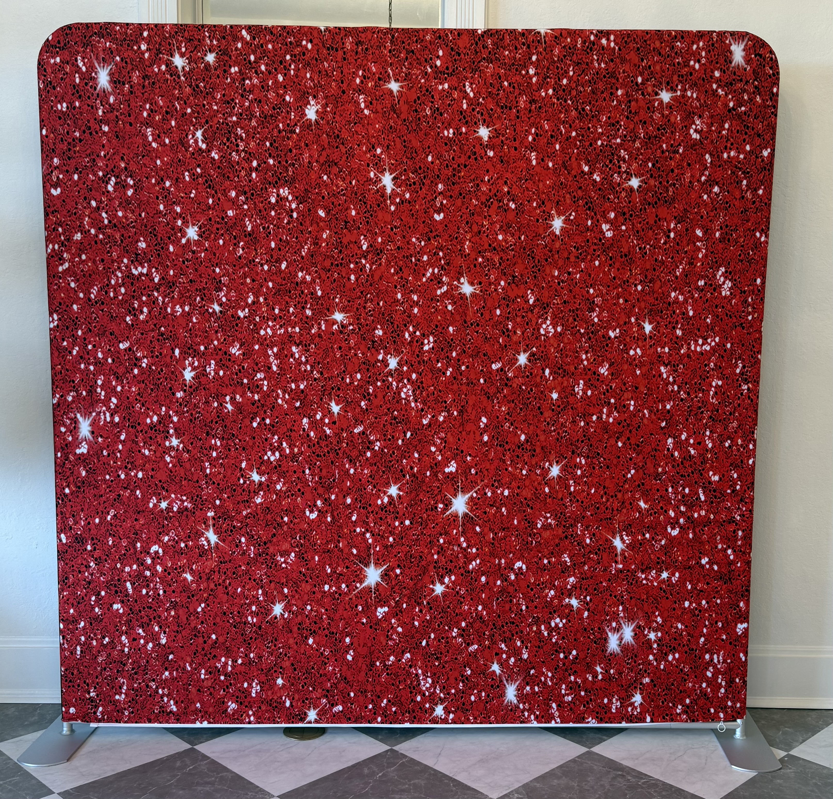 KB Red Glitter background