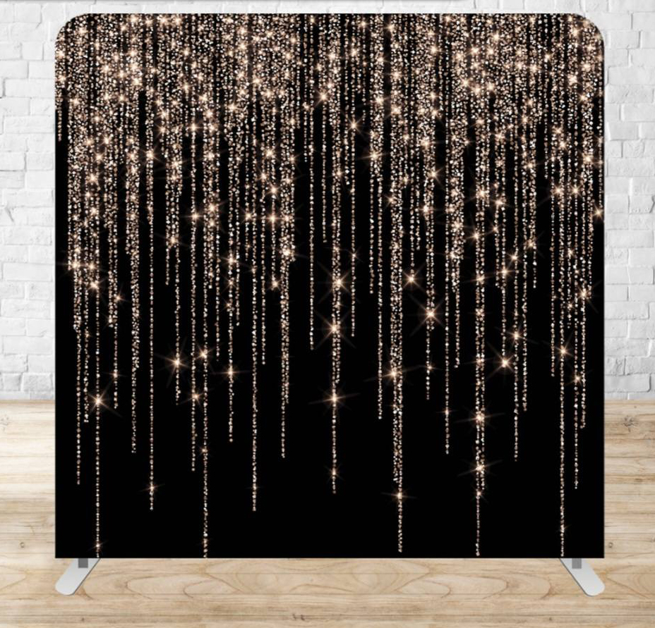 Rose Gold Glitter Drip background