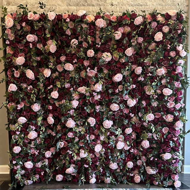 Scarlett flower wall