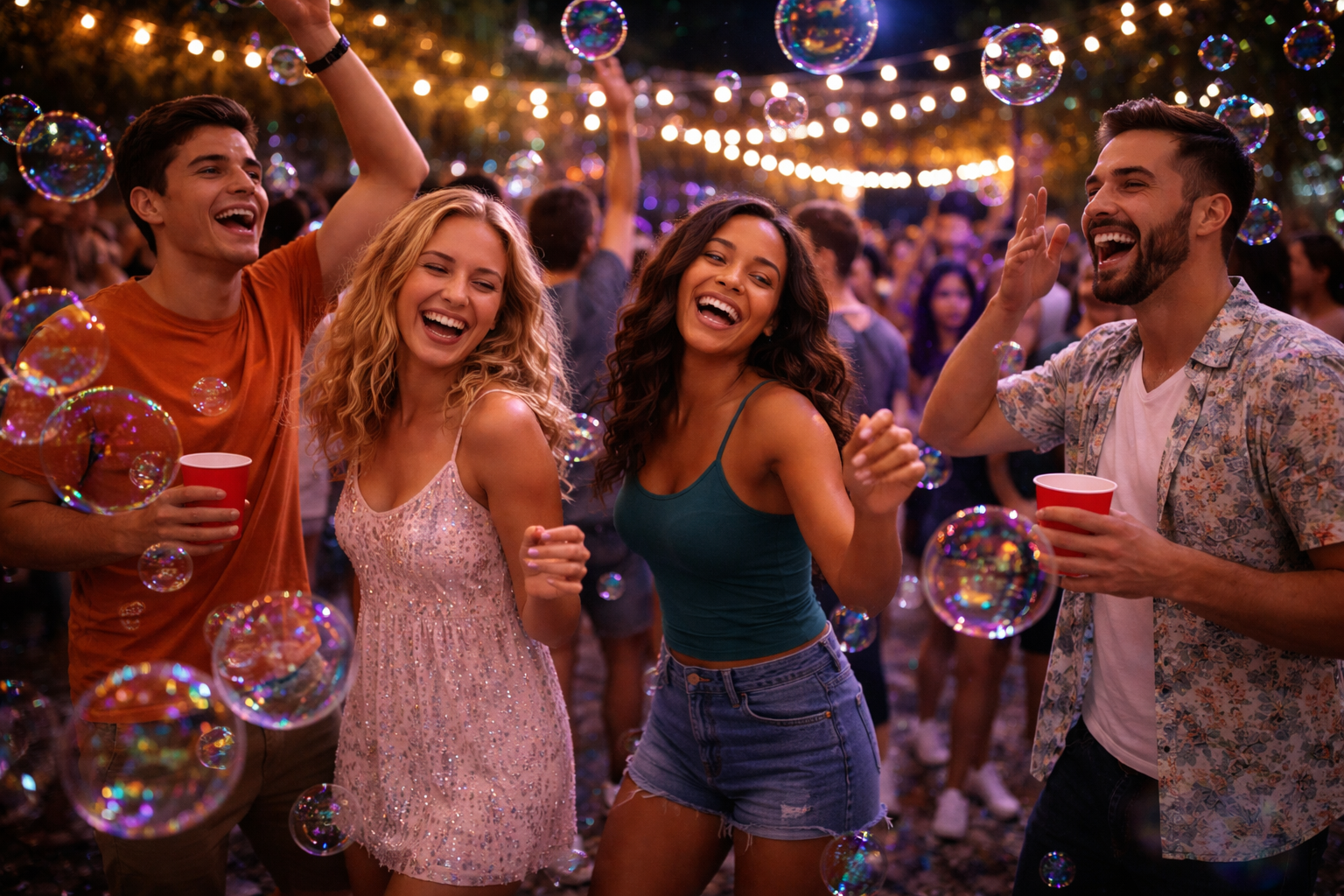 Bubble machine at Jacksonville event dance floor