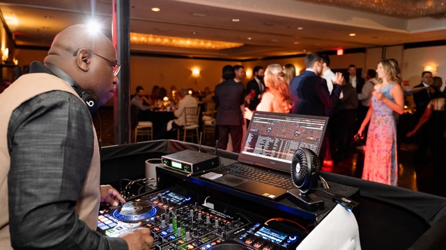 Professional DJ at corporate event in Jacksonville